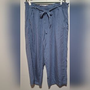 XXL Women's Casual Blue Wide Leg Pants